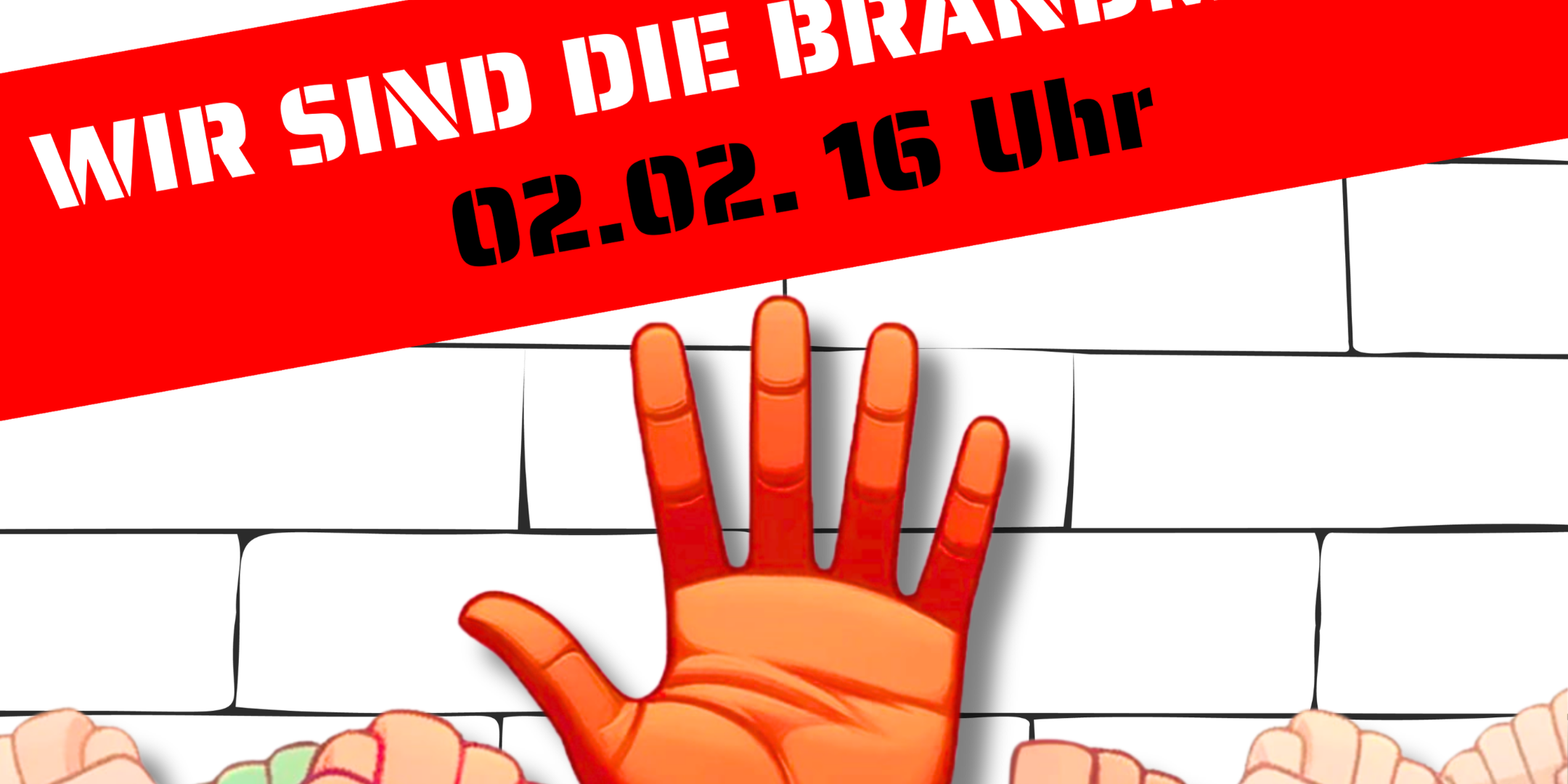 Wir sagen ZUSAMMEN HALT SB0202 - A3-Plakat mit Beschnitt